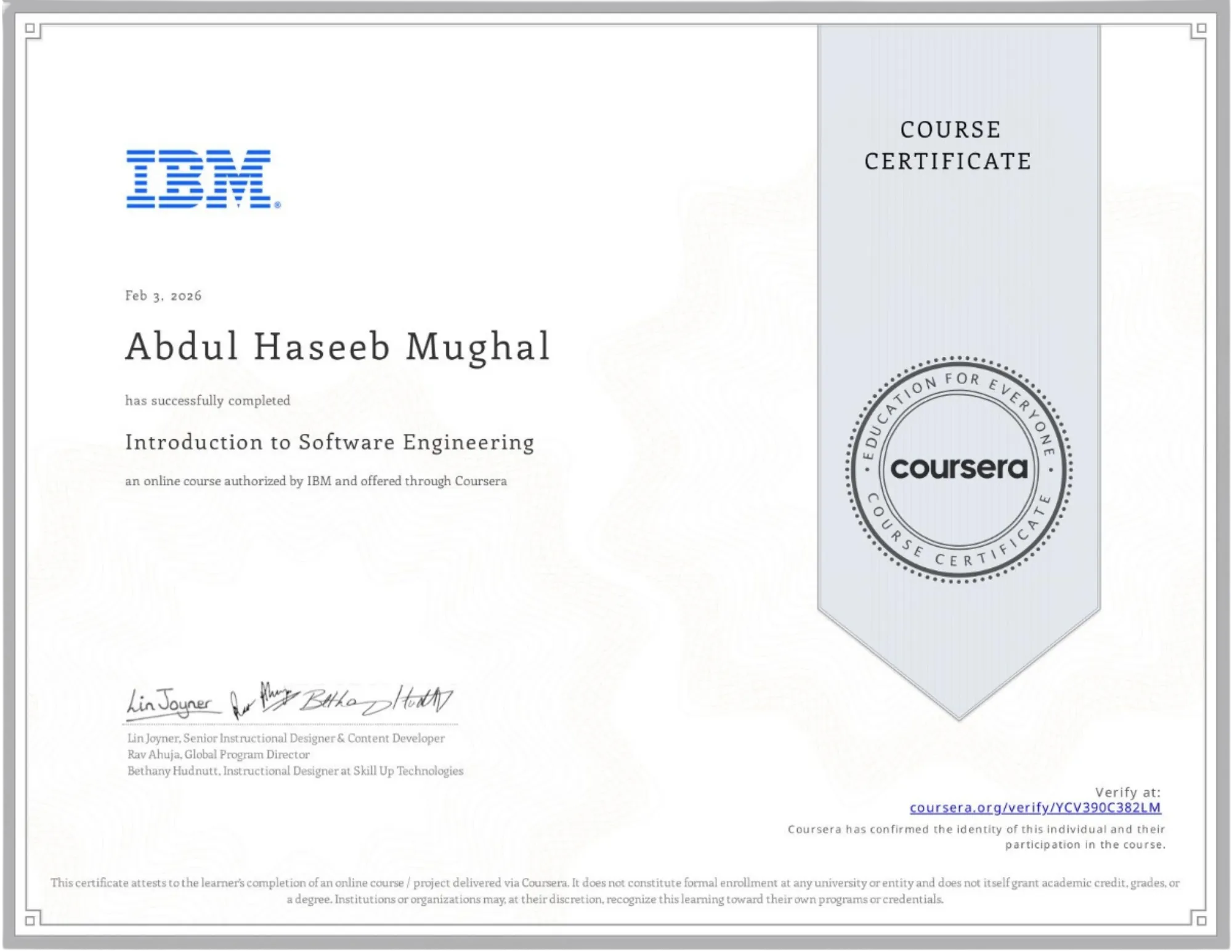 Introduction to Software Engineering